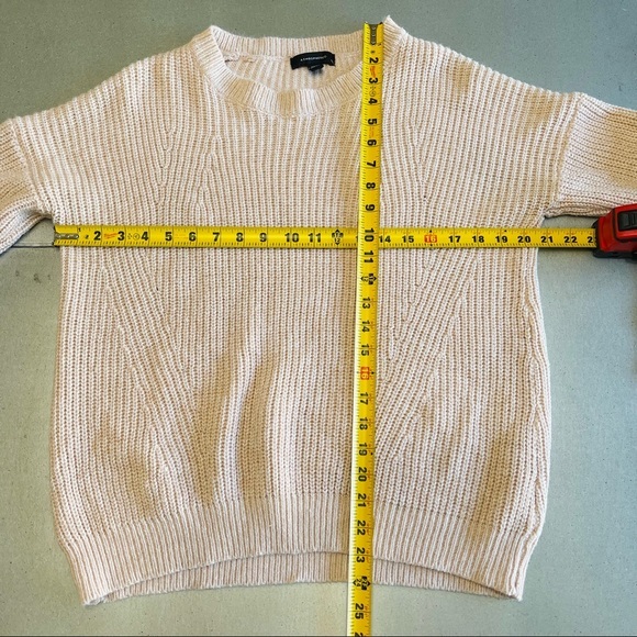ATMOSPHERE neutral pullover knit Sweater long sleeve PALE PINK casual wear 10 - Picture 6 of 10
